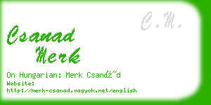 csanad merk business card